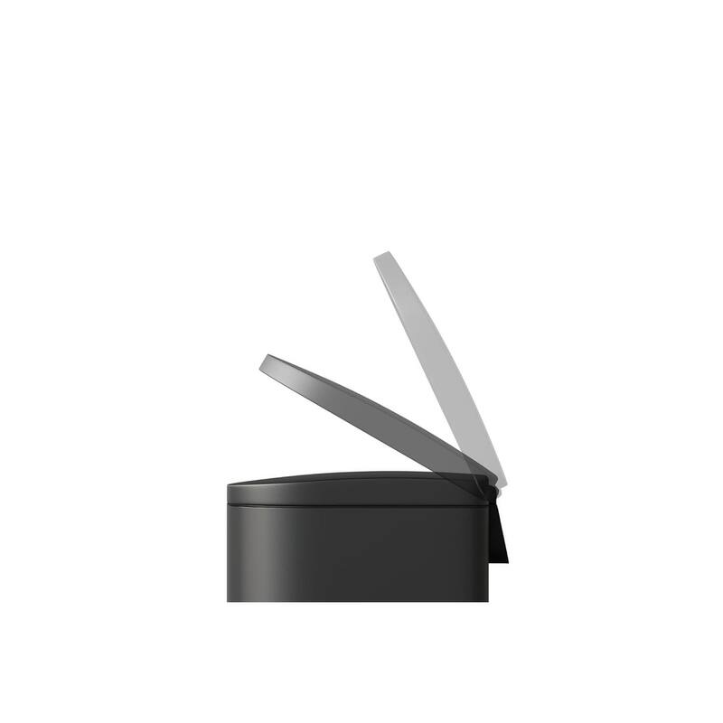 13 Gallon Stainless Steel Kitchen Trash Can with Inner Bucket - Slim Design Soft-Close Lid and Foot Pedal Silver