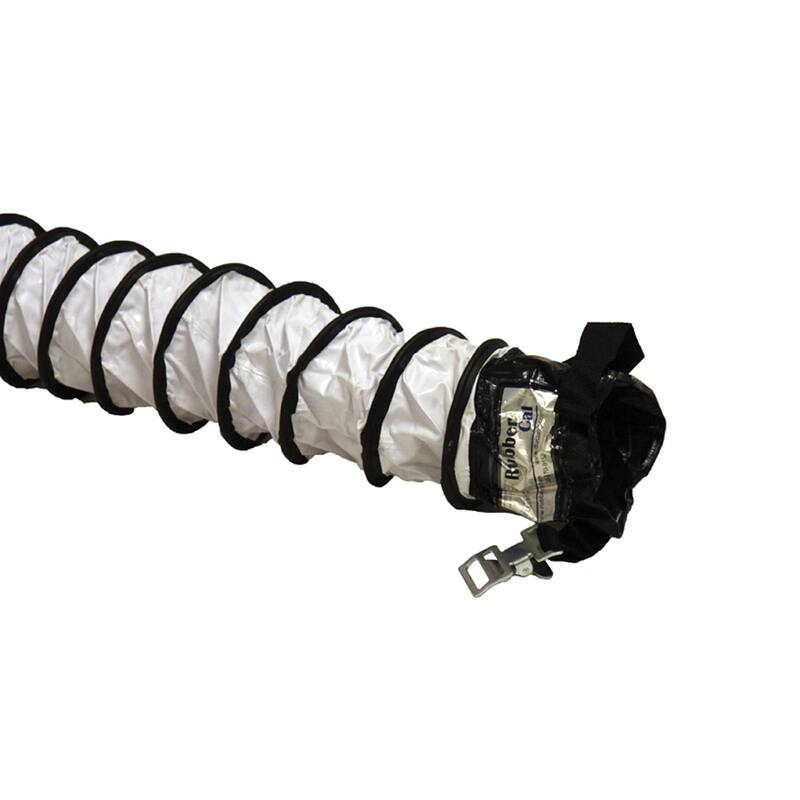 Rubber-Cal "Air Ventilator White" Ventilation Duct Hose (Fully Stretched), 6-Inch by 25-Feet - 6x300