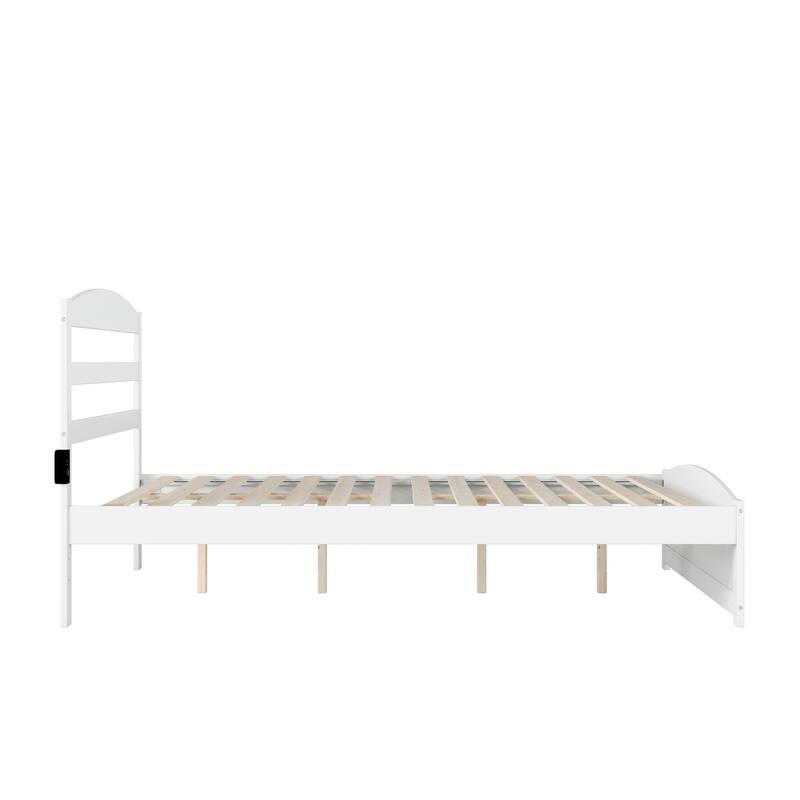 Warren Solid Wood Platform Bed with Footboard