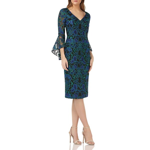 floral cocktail dress with sleeves