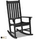 preview thumbnail 1 of 30, Gymax Wooden Rocking Chair Porch Rocker High Back Garden Seat For - See Details