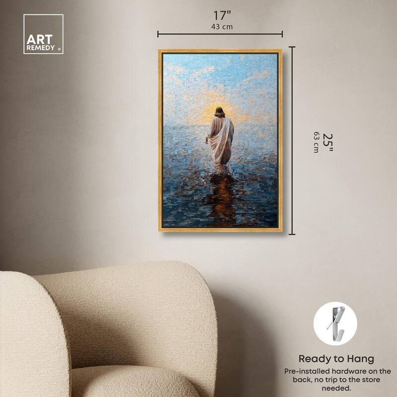 Water Walker Mosaic I Canvas by Art Remedy