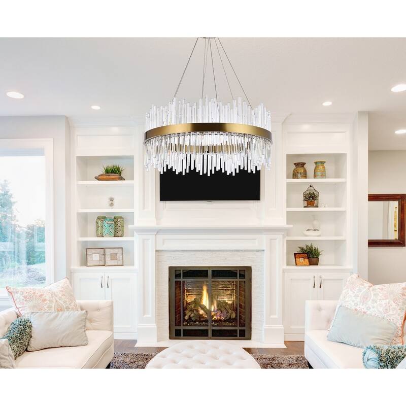 Gold Chandelier Clear Crystal