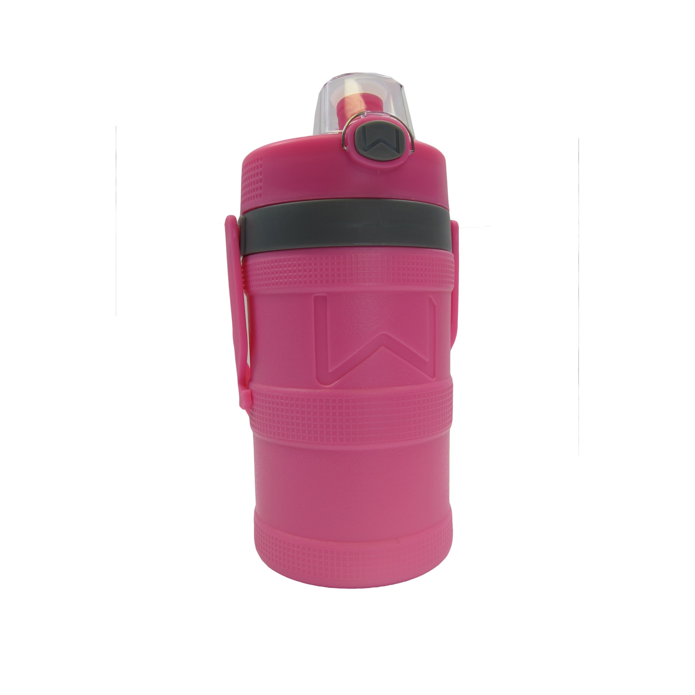 1pc Plastic Shaker Bottle, Modern Solid Color Pink Water Bottle For Home,  Office And Out Door