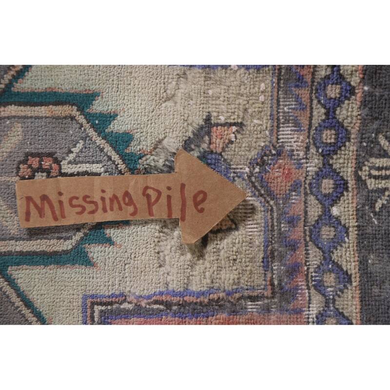 Hand Knotted Oriental 100% Wool Carpet Traditional Tribal Coral Ardebil Area Rug - 11' 1'' X 4' 7''