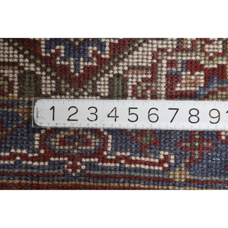 Hand Knotted Oriental 100% Wool Carpet Traditional Medallion Red Heriz (serapi) Area Rug - 3' 0'' X 2' 0''