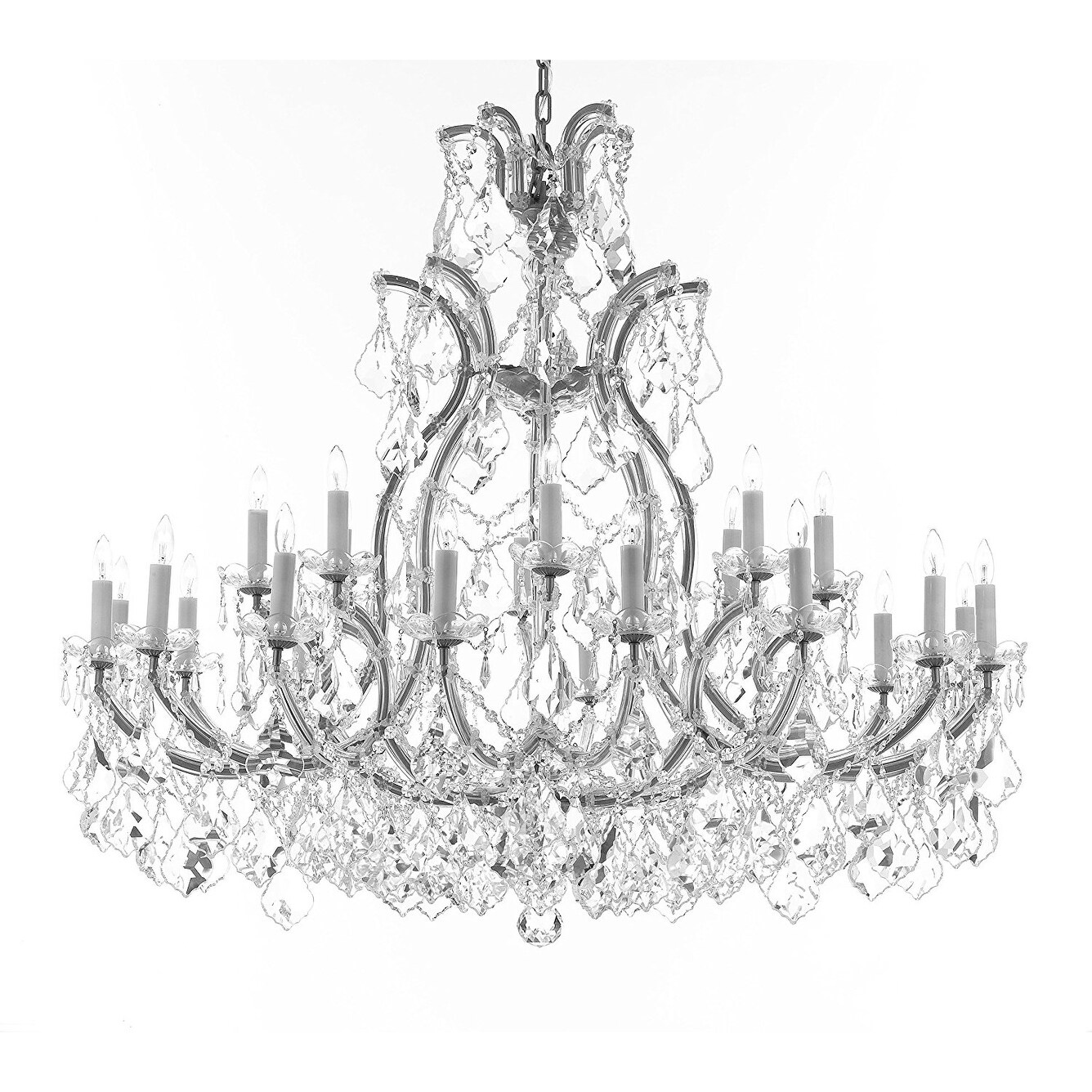 Swarovski Crystal Trimmed Chandelier Lighting - Chandeliers For Bedrooms by Overstock.com