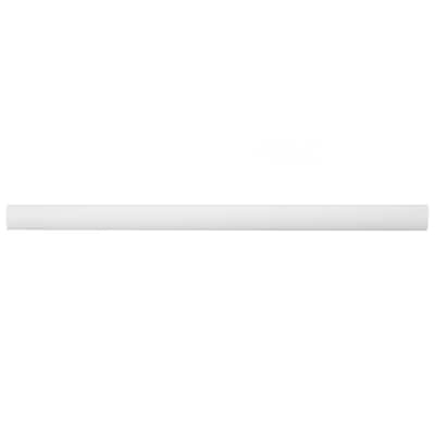 Merola Tile Chester Demi-Bullnose Matte Bianco 1/2" x 12" Ceramic Wall Trim - (1 Tile)