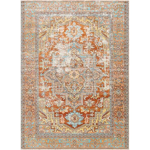 Shop Dellie Indoor Outdoor Traditional Medallion Area Rug On Sale Overstock 31253449