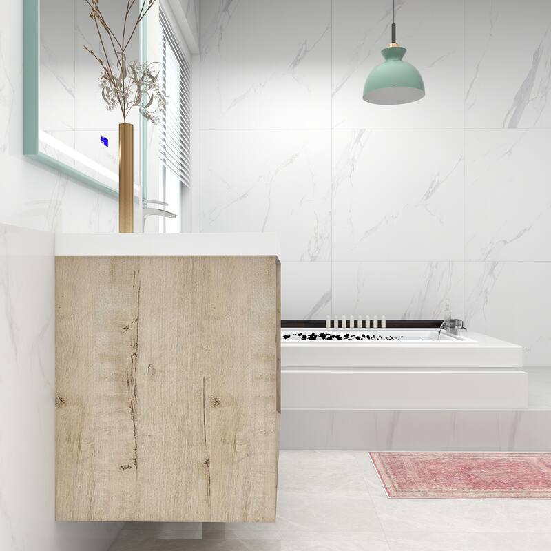 Selina 42" Wall Mounted Vanity with Single Sink - 42