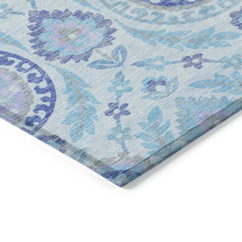 HomeRoots Floral Transitional Rectangle Outdoor Rug