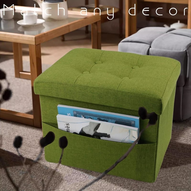 Storage Ottoman Folding 17x13x13