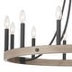 preview thumbnail 23 of 24, Acroma 12-light Farmhouse Modern Wagon Wheel Chandelier Candle Dining Room Lighting - 34''