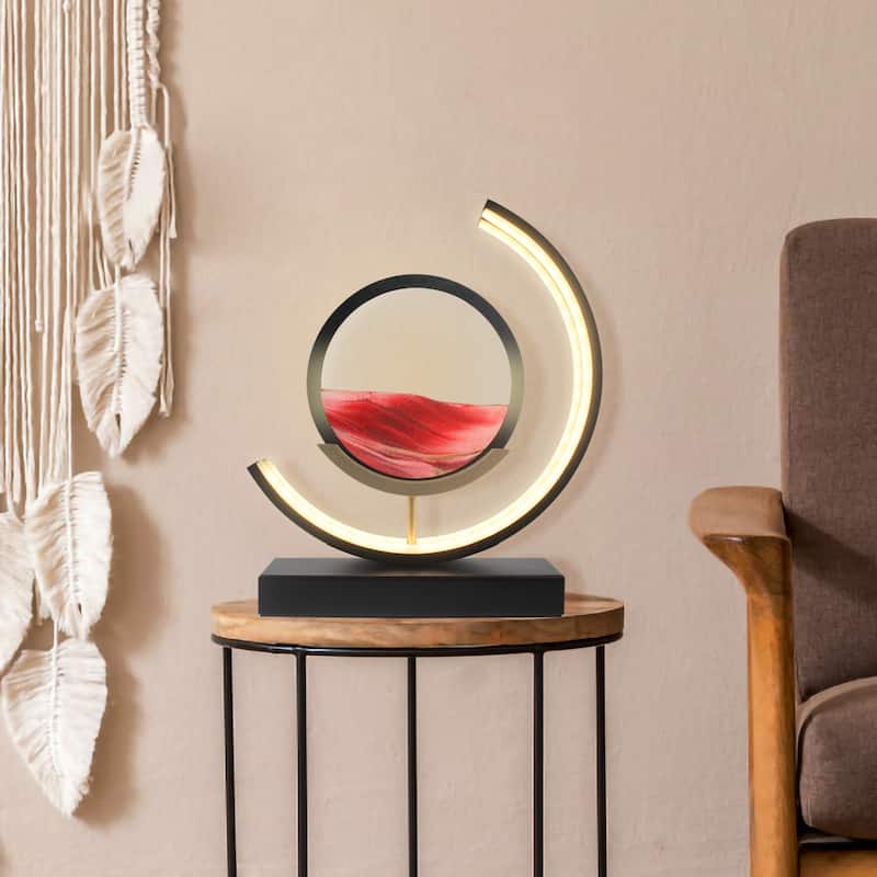 Moving Sand Painting Accent Table Lamp