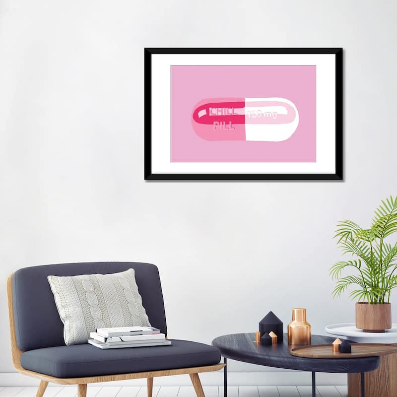 iCanvas "Chill Pill Pink" by Jaymie Metz