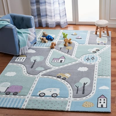 SAFAVIEH Carousel Kids Mihaila Neighborhood Rug