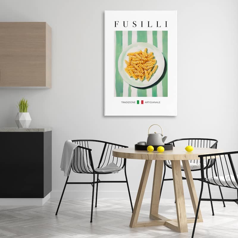 Stupell Traditional Fusilli Pasta Canvas Wall Art Design By Andreas Magnusson