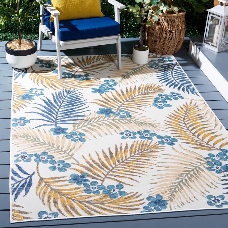 SAFAVIEH Sunrise Tracy Indoor/Outdoor Waterproof Rug - 4' x 5'7"