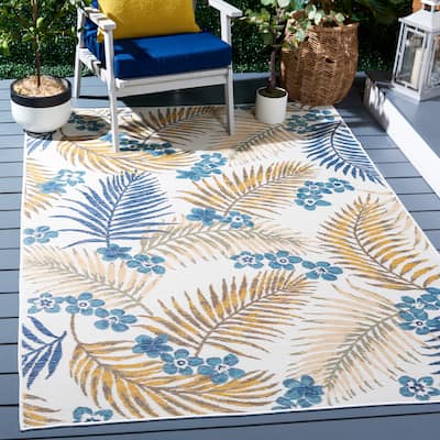 SAFAVIEH Sunrise Tracy Indoor/Outdoor Waterproof Rug - 4' x 5'7"