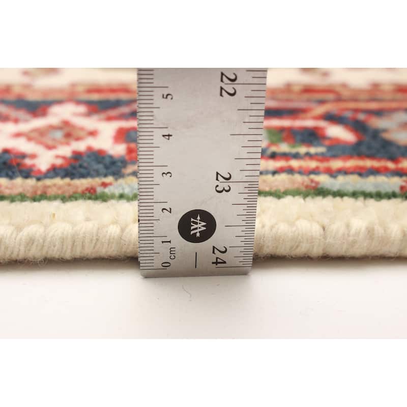 ECARPETGALLERY Hand-knotted Serapi Heritage Cream Wool Rug - 2'6 x 15'5
