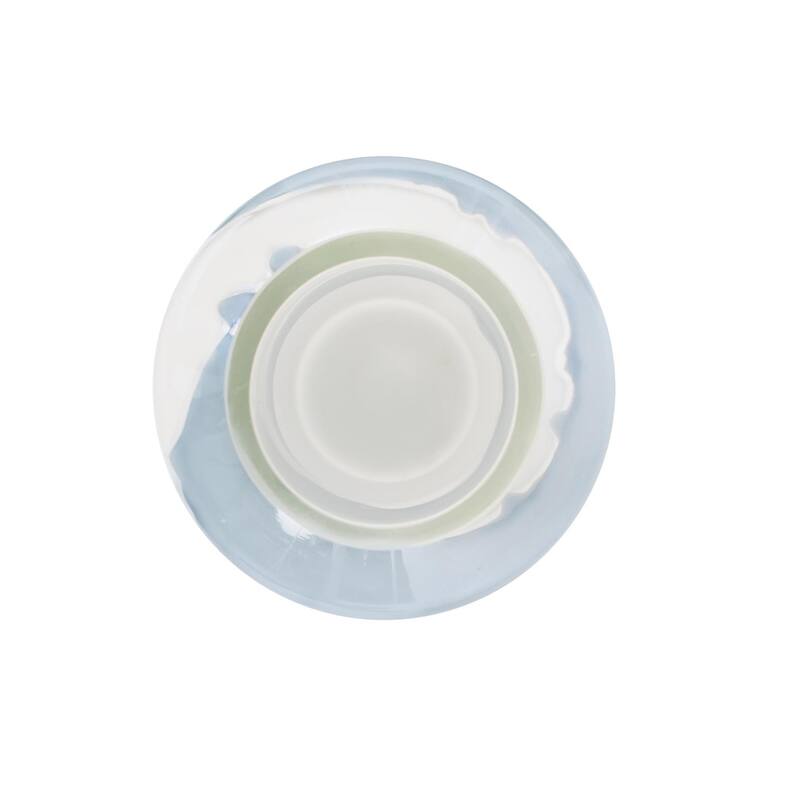 Glacier Bay Layered Cylindrical Glass Vase- Tall