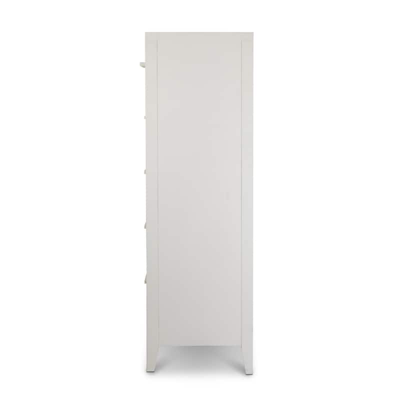 Miramar 6 Drawer Woven Chest Sand and Stark White Finish