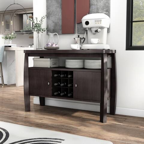 Furniture of America True Modern 51-inch Cappuccino 1-shelf Buffet Table