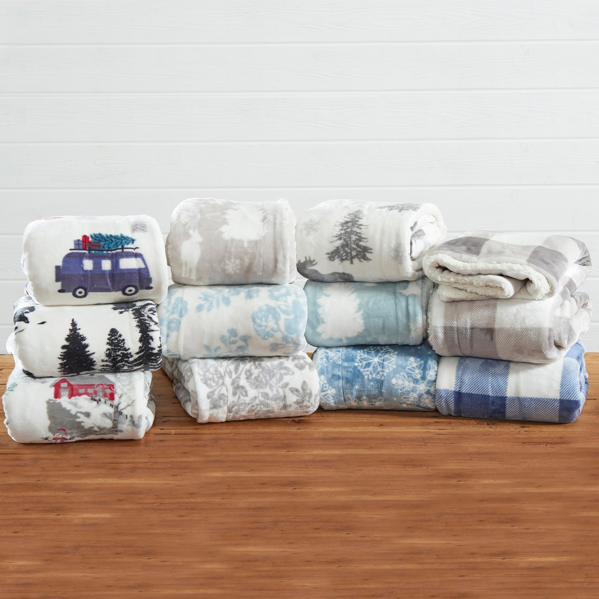 Luxurious Velvet Plush Fleece Reversible Sherpa Throw On Sale