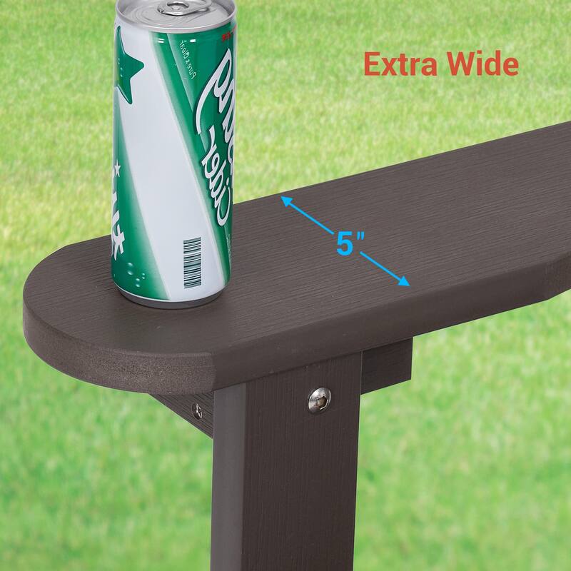 BONOSUKI 2pcs Outdoor Adirondack Chair,HIPS Patio Chair Set