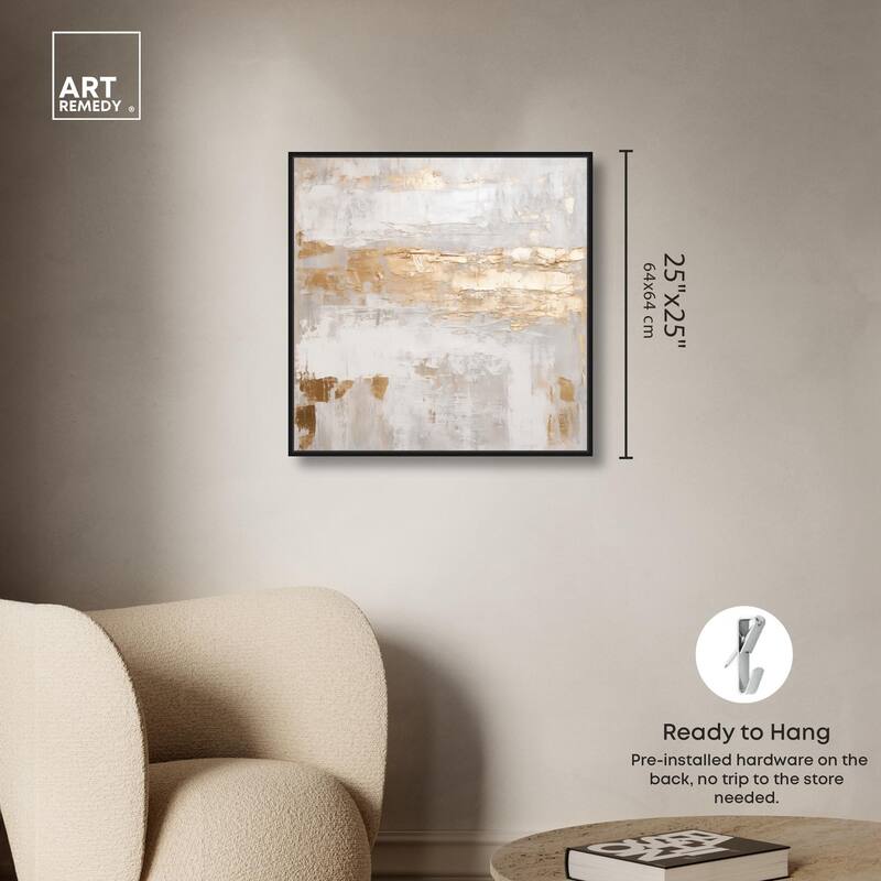 Melted Goldscape IV Canvas by Art Remedy