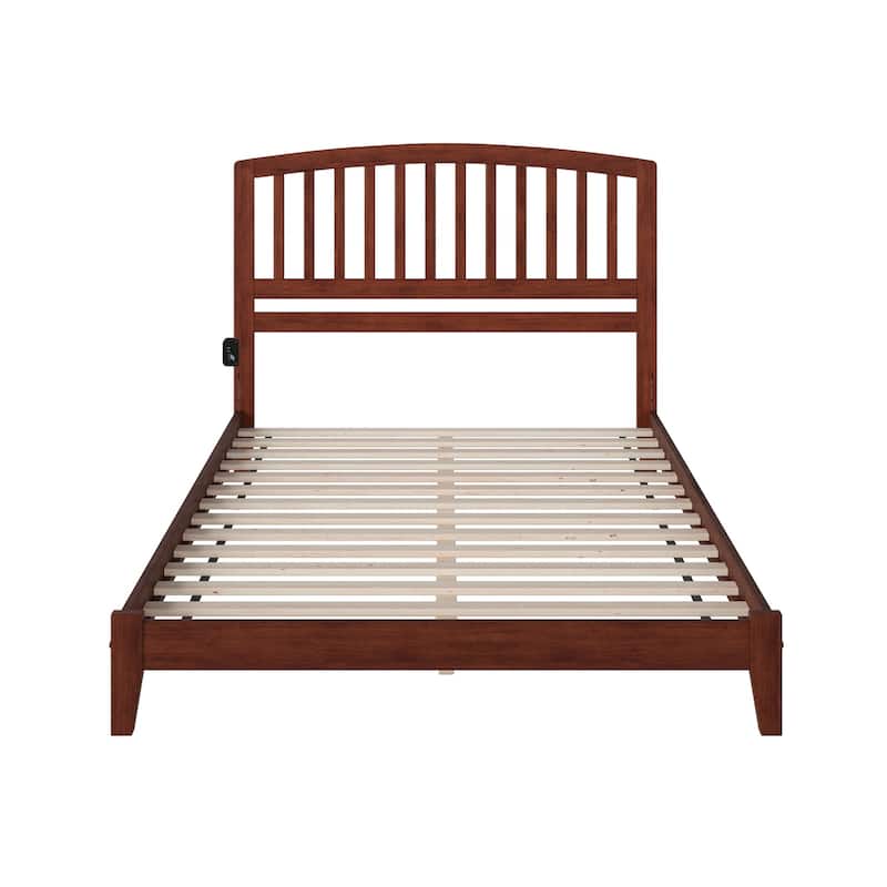 Richmond King Low Profile Wood Platform Bed in Walnut