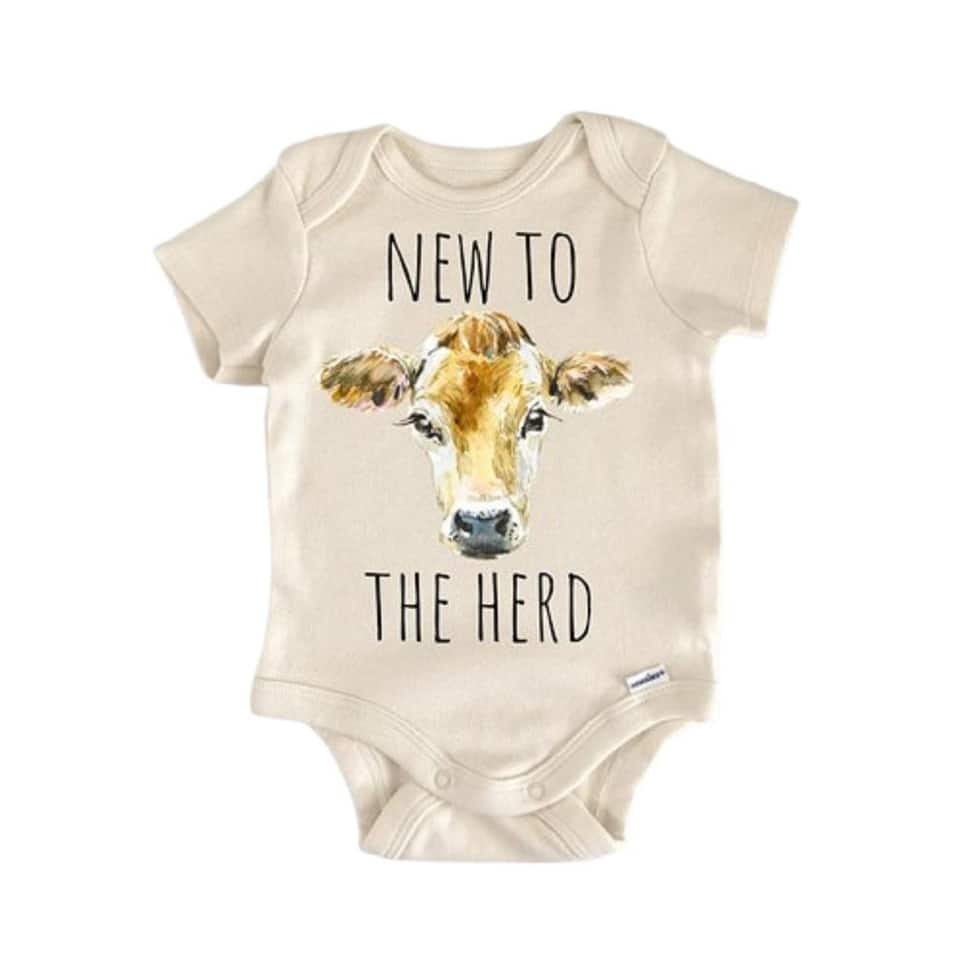 Cow Bull Animal Farm Farmer - Baby Boy Girl Clothes Infant Bodysuit Funny Cute Newborn