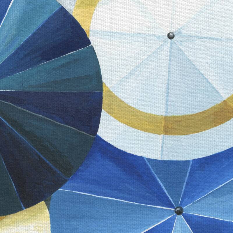 Blue Umbrella by Natasha Marie Canvas Art Print