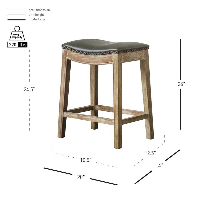 NPD Furniture Elmo Bonded Leather Counter Stool