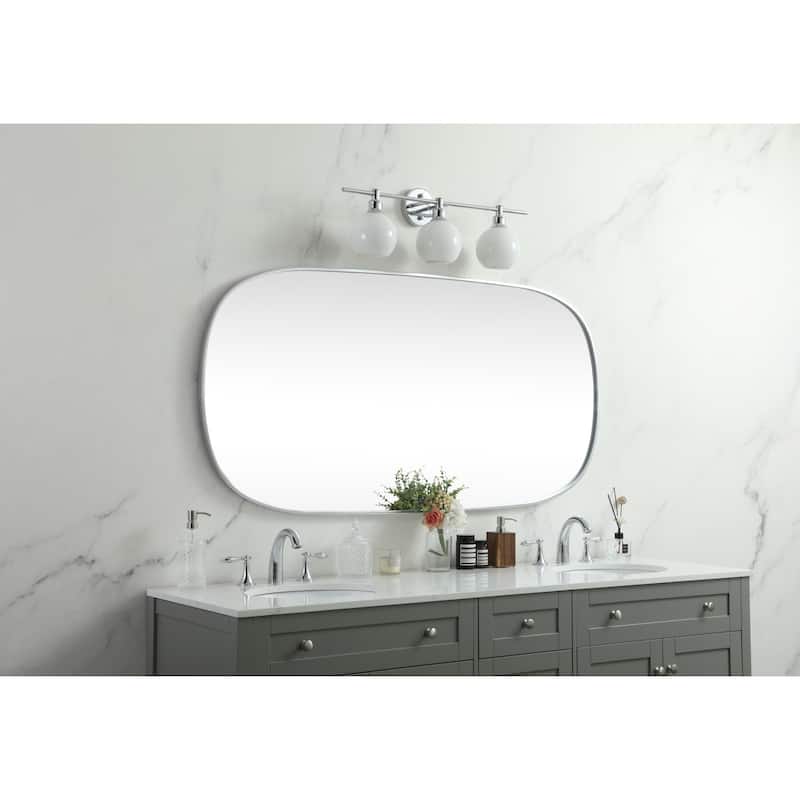 Elegant Lighting MR2B3060 Brynn 30" W x 60" H Oval Framed Bathroom