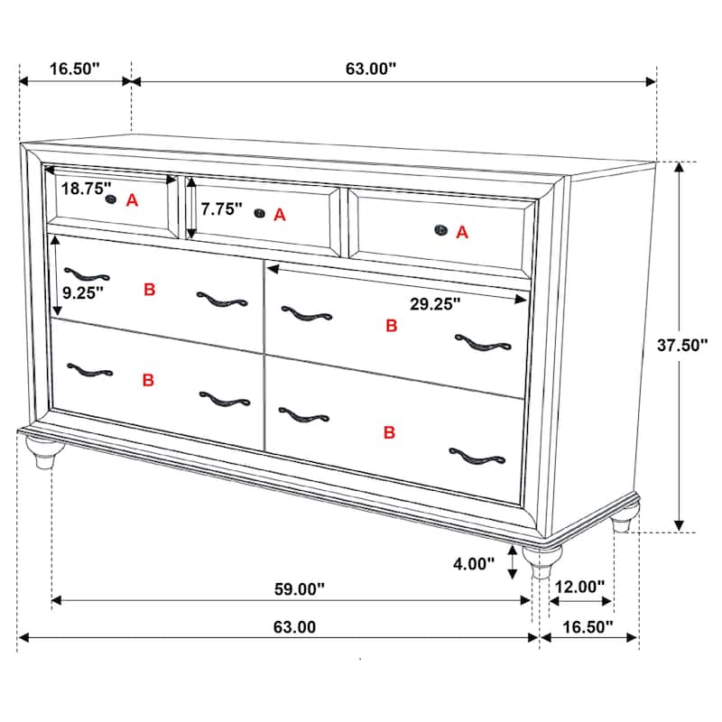 Barzini Upholstered Bedroom Set White with Wingback Headboard