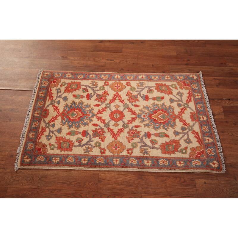 Kazak Oriental Accent Rug Handmade Wool Carpet - 2'0" x 3'0"