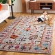 preview thumbnail 5 of 12, SAFAVIEH Handmade Blossom Thereze French Country Wool Rug 8' x 10' - Grey/Red - Rectangle