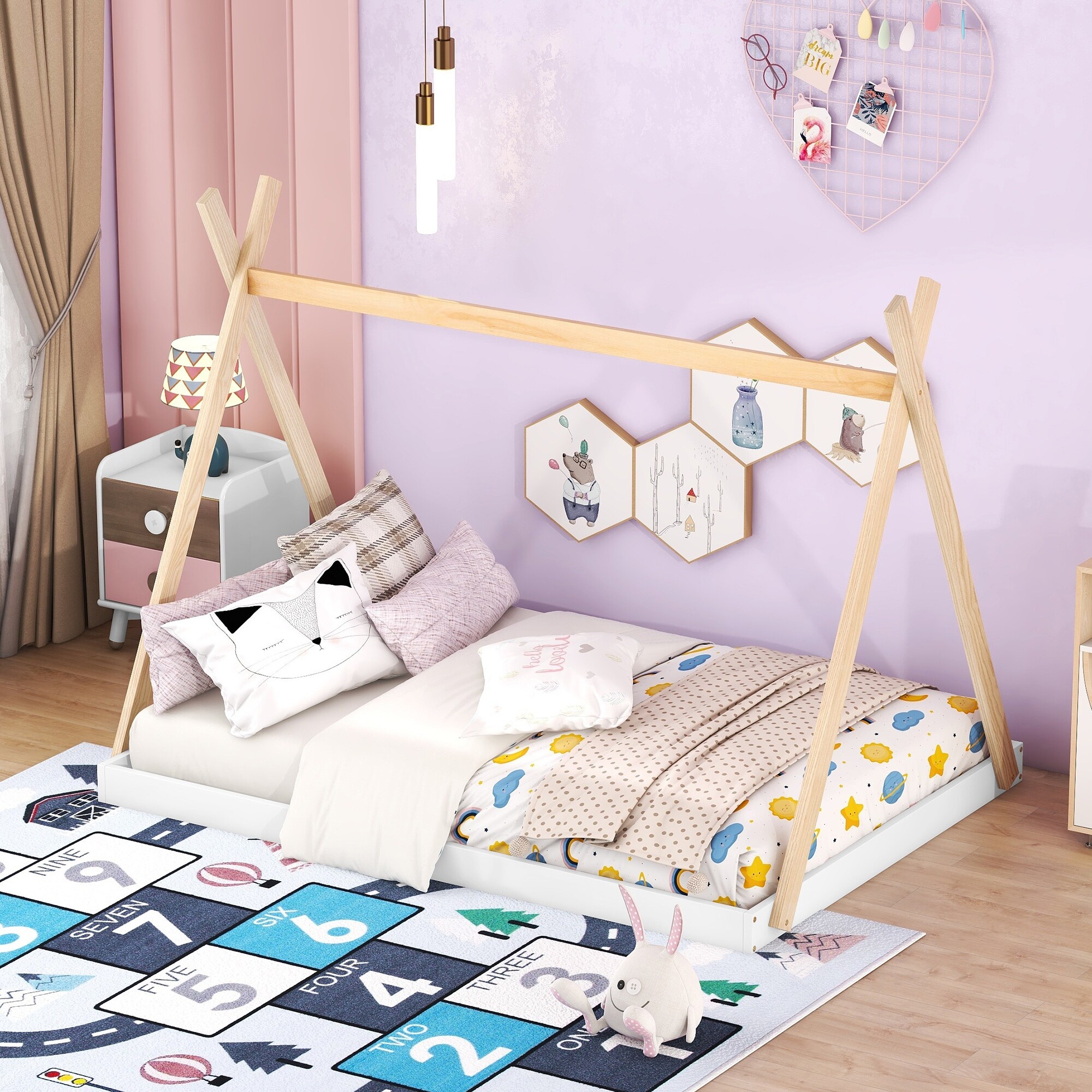 Girls teepee bed top