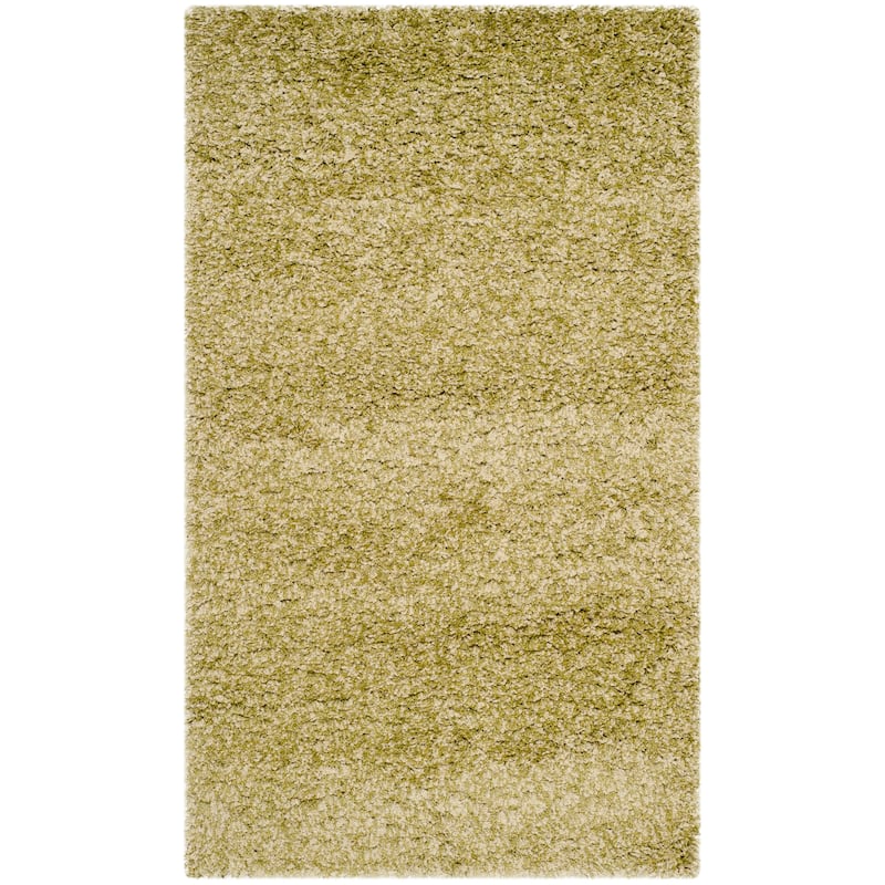 SAFAVIEH California Premium Shag Izat 2-inch Thick Area Rug - 2'3" x 5' - Green