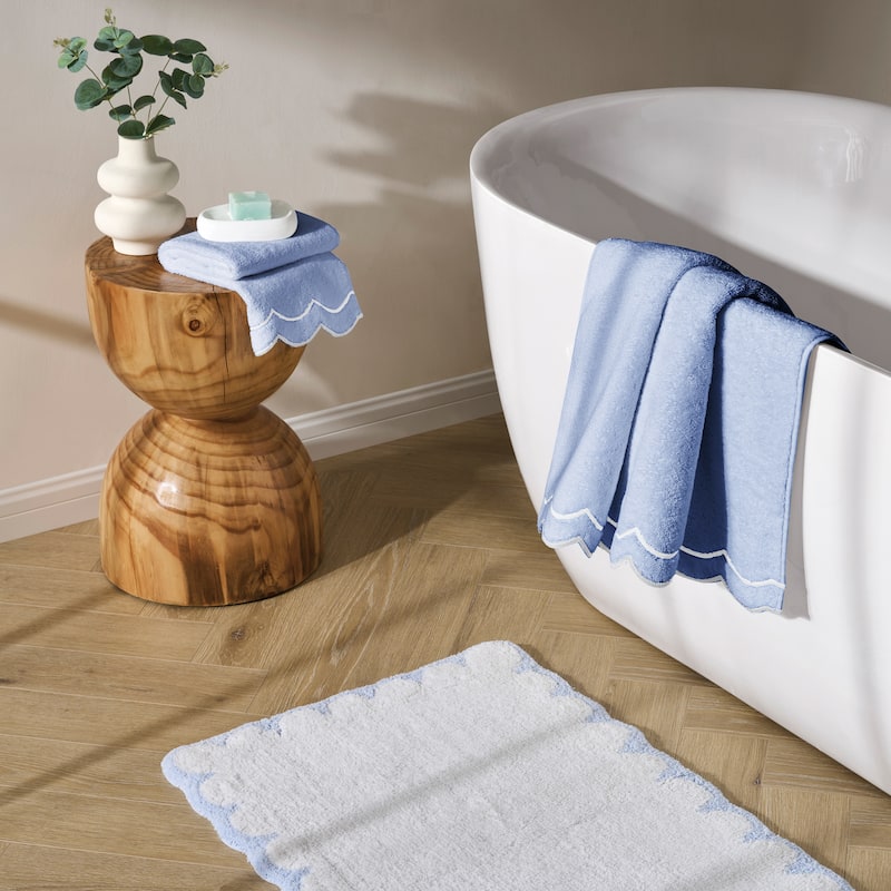 Peri Home Scallop Hand Towel - 16x27