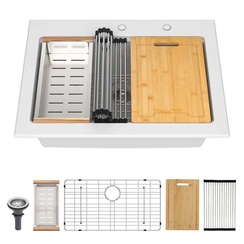 Granite Composite Workstation Undermount Kitchen Sink