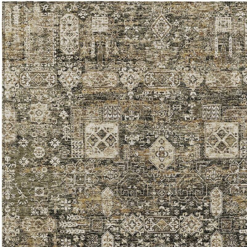 HomeRoots Oriental Transitional Rectangle Outdoor Rug