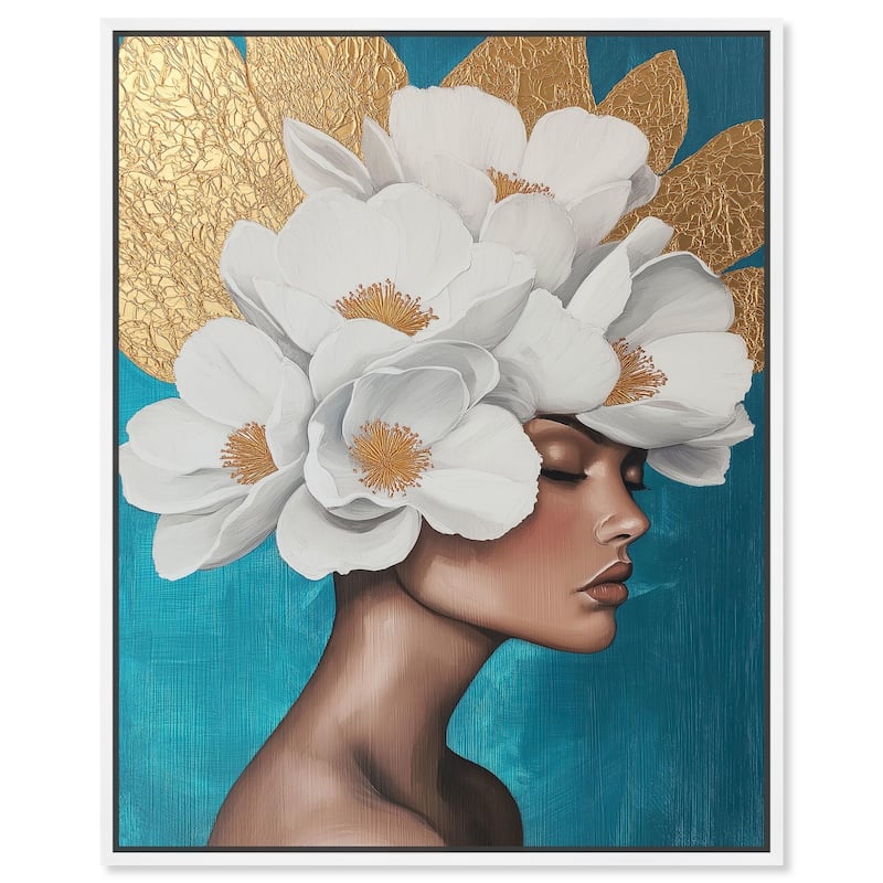 Floral Goddess I Canvas by Art Remedy - 16" x 20" - White