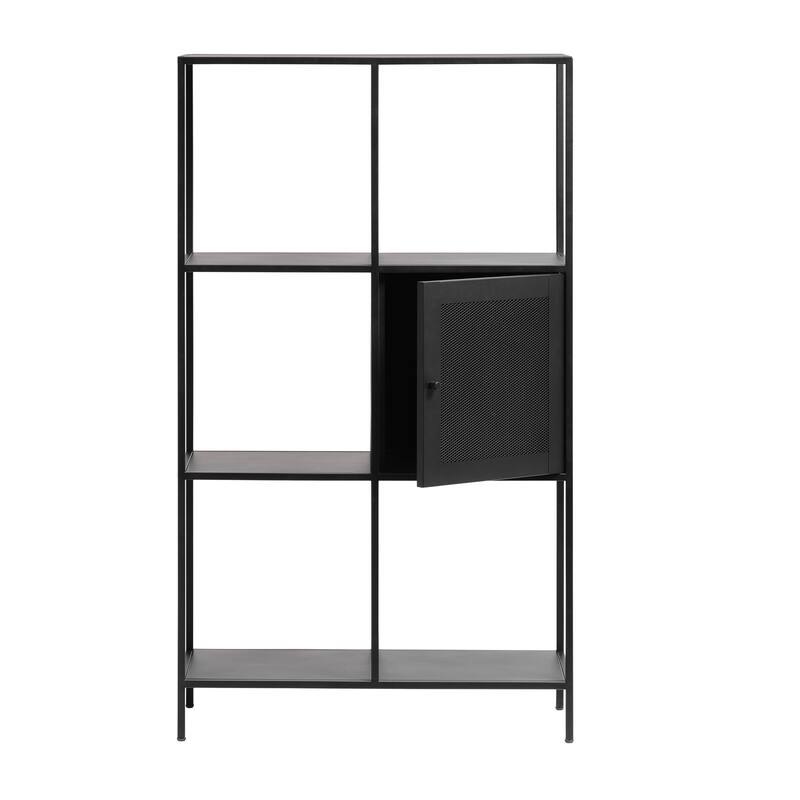 Rye Studio Malina Modern Metal Storage Display Bookcase