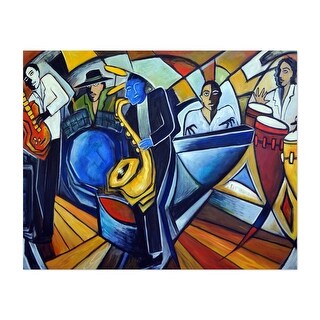 Bolero in Acrylic Painting Cubism Jazz Modern Music Art Print ...