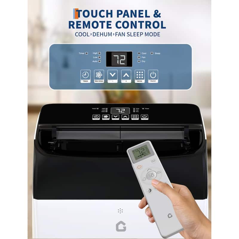 14000 BTU 3-in-1 Portable Air Conditioner with Window Kit