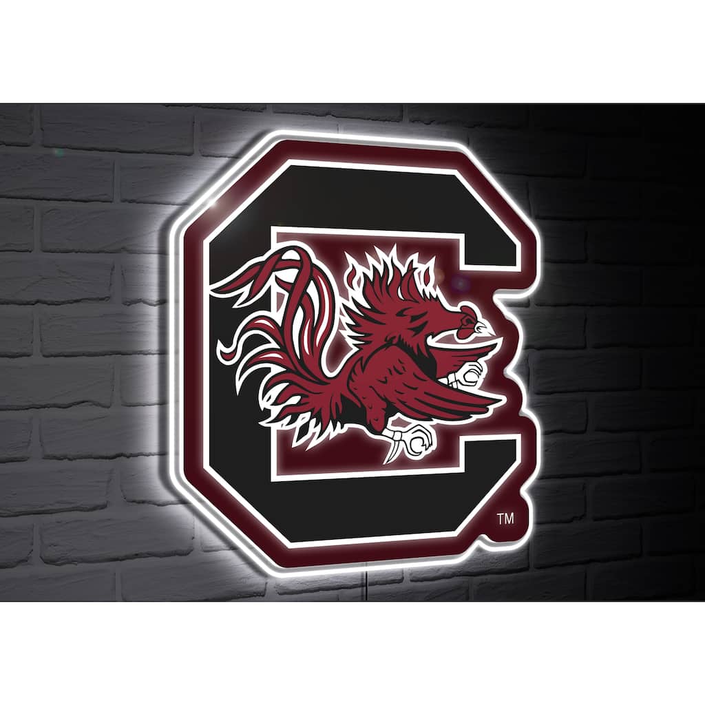 South Carolina Gamecocks Team Logo LED Wall Decor Lighted Sign