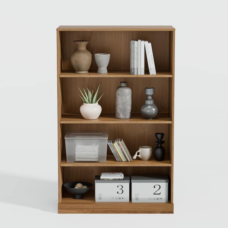 Doorless Wood Bookshelf Storage Cabinet Bookcase&Office Cabinet for Kitchen Bedroom Entryway Living Room Dinning Room