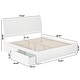 preview thumbnail 16 of 85, Portland Platform Bed with Footboard and Storage Drawers